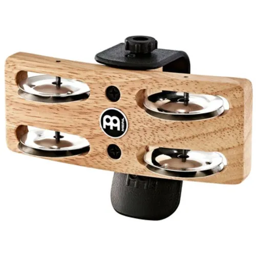 Meinl Professional Heel Tambourine - Percussion mit Gehäuse aus siamesischer Eiche und vier Stahlschellen für einen klassischen, hellen Sound. Ideal für Musiker, die Mobilität und Klangqualität schätzen.