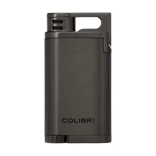 Colibri Belmont II Feuerzeug gunmetal mit Jet Flame - Hochwertiges Feuerzeug mit Jet Flame und praktischer Füllstandanzeige. Ideal für den täglichen Einsatz und perfekt für unterwegs.