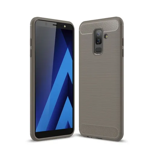 Produktbild Handyhülle für Samsung Galaxy A6 Plus (2018) Schutzcase Backcover Bumper Grau