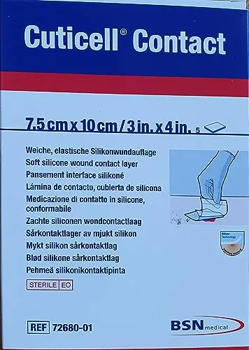 BSN Medical Cuticell Silikon-Wundkontaktschicht 7,5 x 10 cm