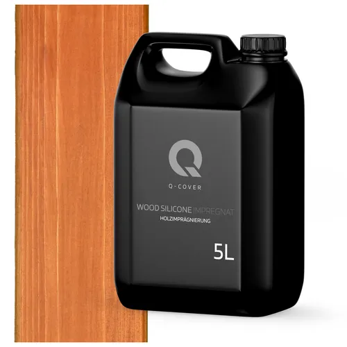Holzimprägnierung Holzschutzfarbe Wetterschutzfarbe Teak 5L Q-COVER