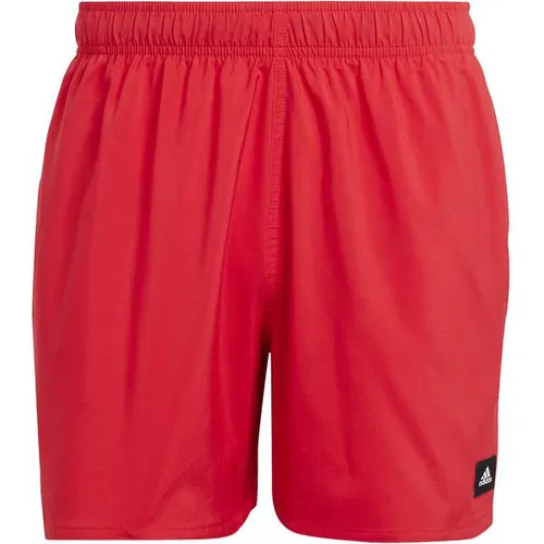 ADIDAS Herren Badeshorts Solid CLX Short-Length - Badeshorts aus 100% recyceltem Material, leicht und schnell trocknend – perfekt für Pool und Strand, mit komfortablem Mesh-Innenslip.