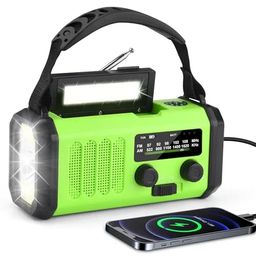 Notfallradio AM/FM mit Kurbel und Solarpanel