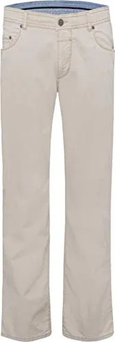 EUREX by Brax, PEP 350, Herren Sommer Jeans Hose Dünner Gabardine Stretch Beige D 54 W 38 L 34