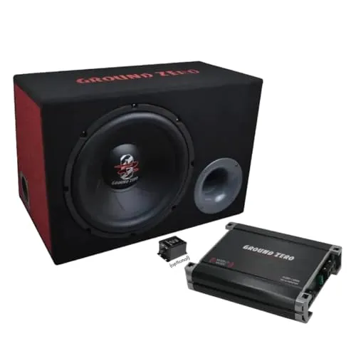 Ground Zero GZ BASS KIT 12.300X | 2-Kanal Endstufe + Subwoofer Box Komplettset
