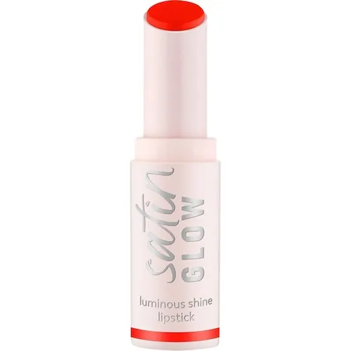essence satin GLOW essence satin GLOW cremiger Lippenstift mit Satin-Finish Farbton 07 Coral It A Day 3.5 g