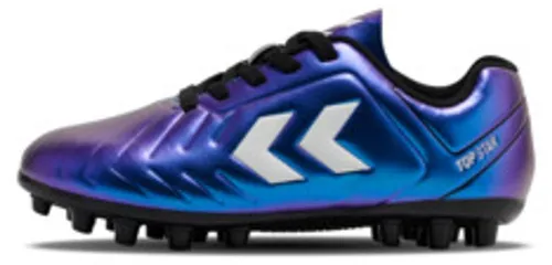 Hummel Top Star M.G. Lc 2.0 Jr - weiß/multicolor, Größe: 33 - Der Hummel Top Star M.G. LC 2.0 JR ist der ideale Fußballschuh für Junioren. Leicht und flexibel, bietet er optimalen Halt auf Rasen- und Kunstrasenplätzen, perfekt für Training und Spiele.