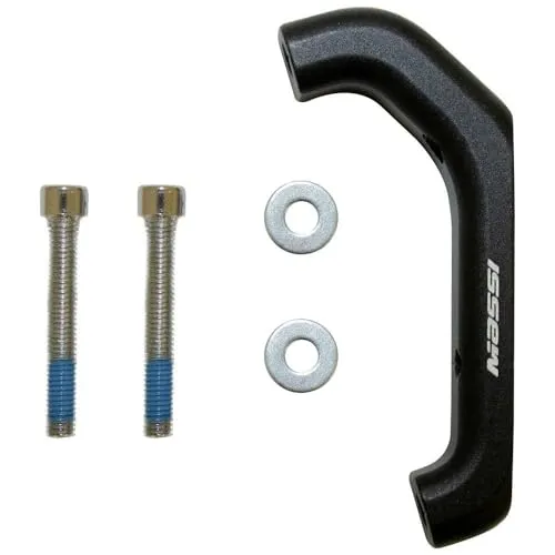 MASSI Adapt Scheibenbremsadapter FLATMOUNT > POSTMOUNT 160, für Erwachsene, Uni, Schwarz, Einheitsgröße