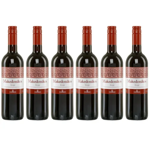 Makedonikos Boutari rot halbtrocken 6x 0,75l | Halbtrockener Rotwein