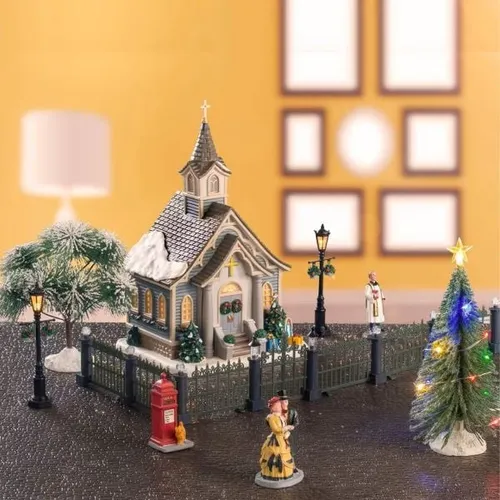 Lemax Kleines Stadtkirchen-Set #56670
