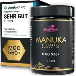 PowerFabrik Manuka Honig MGO 550+ im Glas von PowerFabrik