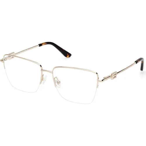 Guess Brillenfassung GU2976 032 53 – Elegante Damenbrille in Gold - Stilvolle Damenbrillenfassung aus Metall mit edlem Goldfinish. Ideal für einen modischen Look und optimaler Tragekomfort dank Federscharnier. Inklusive Original-Etui.