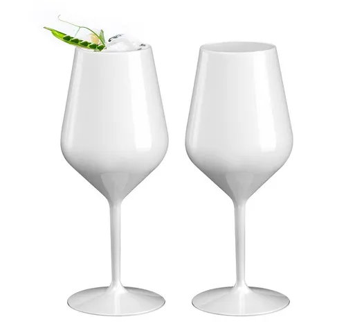 Doimoflair Weinglas DoimoFlair Weingläser aus Kunststoff bruchsicher Plastik, 2-tlg.