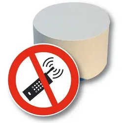 folia Bastelfilz Bierfilze blanko rund weiß 100 St.