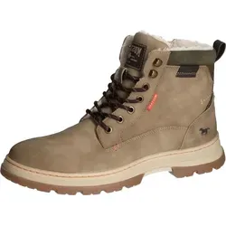Mustang Herren 4192-601 Stiefelette, Ice, 42 EU - Herren-Stiefel mit trendigem Design, aus pflegeleichtem Synthetik und komfortablem Reißverschluss für einfaches An- und Ausziehen.