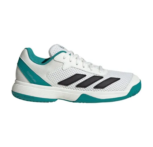 adidas Courtflash Allcourt 2025 Tennisschuhe für Jungen - Sneaker mit leichtem Mesh-Obermaterial für kühlenden Tragekomfort und strapazierfähiger Adiwear Außensohle, ideal für schnelle Bewegungen auf dem Tennisplatz.