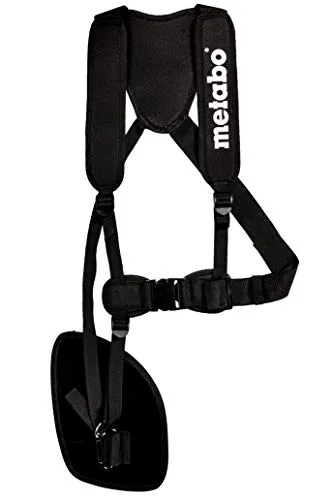 Metabo Rückentragegurt - Gurte für Materialtransport, gepolstert für Komfort und ideale Lastenverteilung, schnelles Anbringen durch praktischen Karabiner.