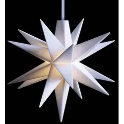 Mini-Stern 18 Zacker weiß 12 cm in weiß von DecoTrend