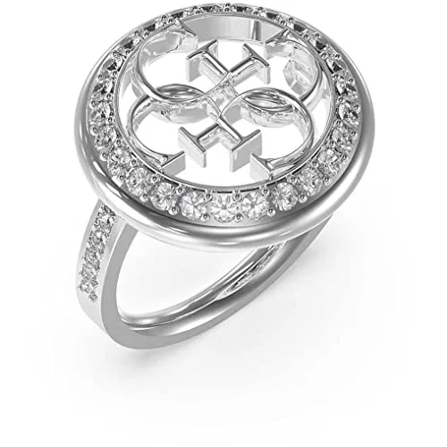 Ring GUESS Logo Ring Silber 54 - Eleganter GUESS Ring aus Silber mit Logo-Design, ideal für modebewusste Frauen, verleiht jedem Outfit einen Hauch von Glamour.