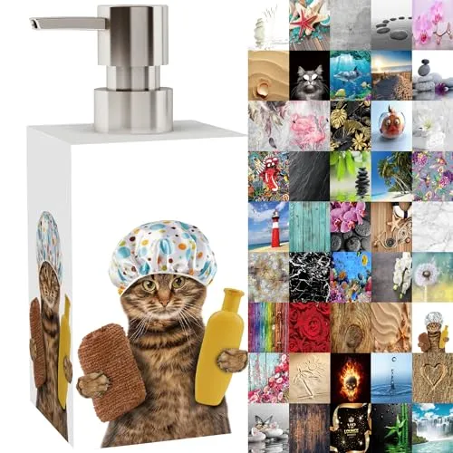 Seifenspender | viele schöne Seifenspender zur Auswahl | modernes, stylisches Design | Blickfang für jedes Badezimmer (Shower Cat)