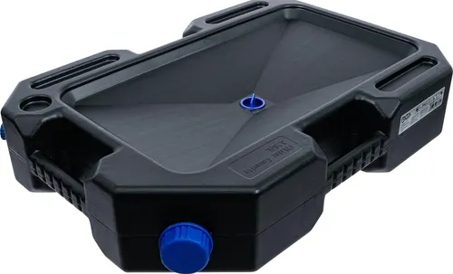 BGS-74611 Öl-Auffang-Kanister mit Ausgießer 12 l - Sonstige - 12 l Auffangkanister mit sicherem Ausgießer, ideal für Ölwechsel und Transport von Flüssigkeiten, aus robustem Polyethylen, geeignet für verschiedene Chemikalien.