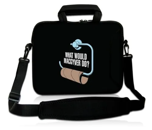 Sidorenko Notebooktasche mit Zubehörfach und Schultergurt für Größe 38 cm x 28 cm Laptops ( 15 - 15,6 Zoll ) neopren / Hülle / Laptop-Tasche / MacBook-Tasche / Computer-Tasche / Netbook-Tasche / Ultrabook-Tasche / Schutz-hülle