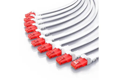 CSL LAN-Kabel, CAT.6, RJ-45 (Ethernet) (25 cm), CAT 6 Netzwerkkabel UTP Gigabit 1000 Mbit/s Patchkabel - 0,25m