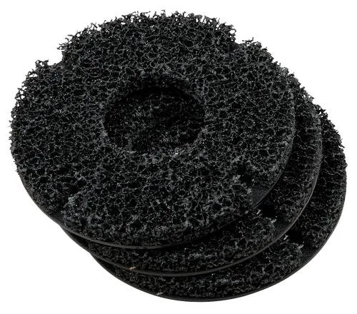 KS Tools 100.5071 Ersatzscheiben-Satz für Radnabenschleifer Ø 160 mm - 3-tlg. Ersatzscheiben-Satz für Radnaben-Reinigung, optimal für PKW und Transporter, mit Klettverschluss für schnellen Wechsel und verschleißarm für maximale Standzeit.