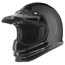 Bogotto V381 Helm XL - Schwarz für Männer - Hochwertiger Fiberglas-Helm mit zwei Helmschalengrößen und sicherem Doppel-D Ring. Ideal für den Motorradfahrer, der Wert auf Komfort und Sicherheit legt.