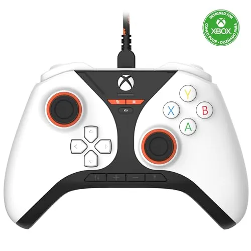 Snakebyte Xbox/XBSX GamePad Pro X White - Gaming Controller für Xbox und PC - Xbox-Zubehör mit ergonomischem Design und präzisen Steuerungselementen für ein optimales Spielerlebnis.
