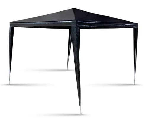 Pavillon PE 3x3 m anthrazit 250 cm hoch ohne Seitenteile