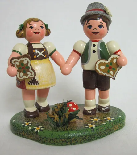 Hubrig Volkskunst Landidyll - Hänsel und Gretel Nussknacker - Charmanter Nussknacker im Landidyll-Design, perfekt für die festliche Dekoration und als nostalgisches Sammlerstück.