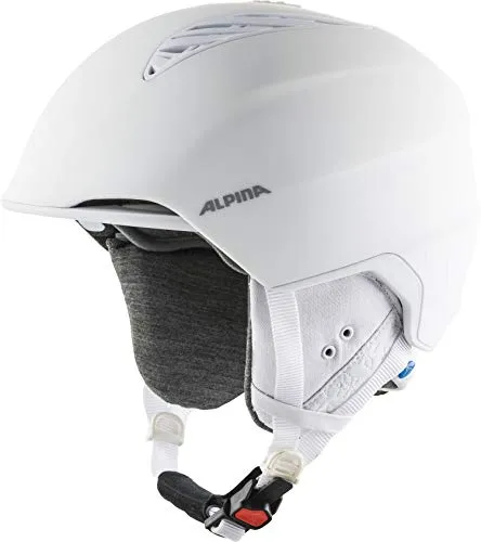 Alpina Grand Lavalan Skihelm - Weiß - 54-57 - Skihelm für optimalen Schutz und Komfort, ideal für Wintersportler, mit atmungsaktivem Lavalan-Material für besten Tragekomfort.