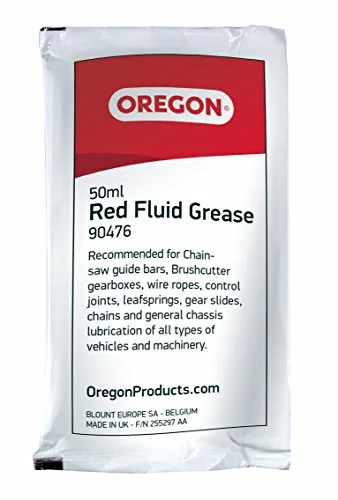 Oregon 90476 rot Fluid Fett 50 ml Sachet zur Schmierung Chainsaw Bar Nase Ritzeln