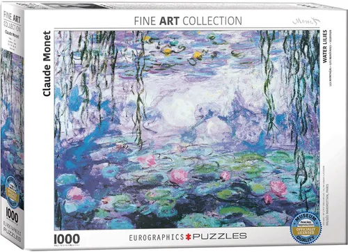 Puzzle 1000 Teile Puzzle - Puzzle - Seerosen von Claude Monet, Puzzleteile
