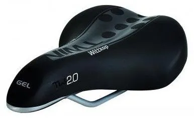 Wittkop Fahrradsattel Twin 2.0 mit ergonomischer Gel-Polsterung für hohen Sitzkomfort