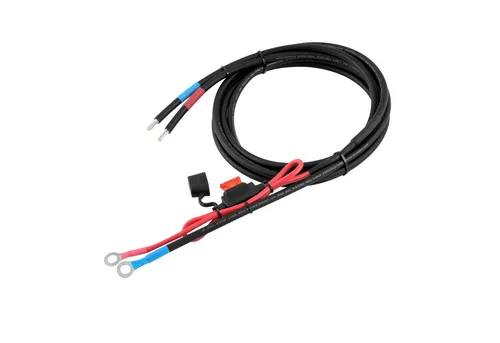 enjoy solar Profi-Batteriekabel 1m/3m 6mm², mit 10A/15A/25A/30A Sicherung Batteriekabel, mit M8 Ringösen, Batterie zu Laderegler