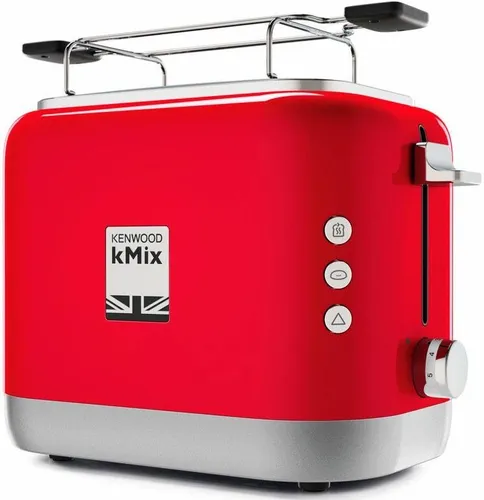 Kenwood kMix Toaster TCX751RD - 2 Scheiben Rot - Toaster für 2 Scheiben mit Peek & View-Funktion zur Kontrolle des Bräunungsgrades. Ideal für perfekte Frühstücksgenüsse und stylisches Design in Ihrer Küche.
