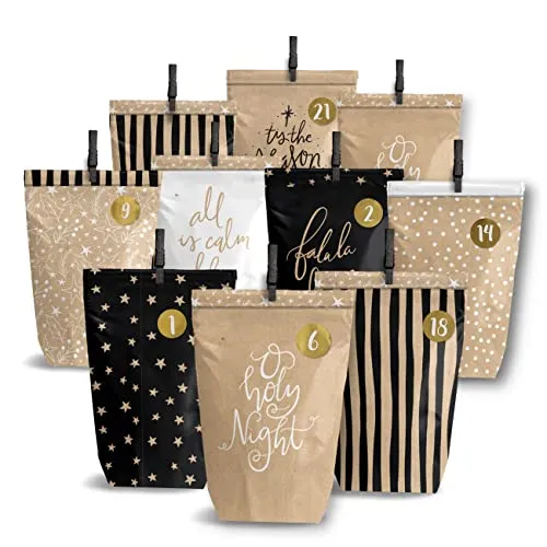 Papierdrachen Adventskalender 2025 zum Befüllen von Papierdrachen