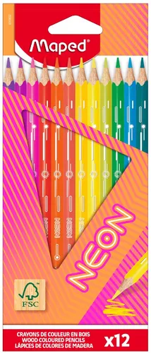Maped Dreikant-Buntstift NEON 12er Kartonetui