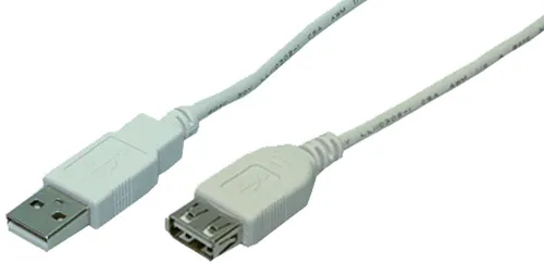 LogiLink USB 2.0 Verlängerungskabel grau 3,0 m