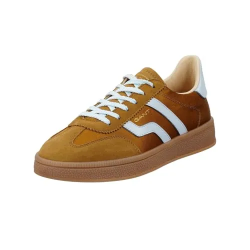 Gant Damen Schnürschuh 32533198/G778 in Bronze und Rot - Eleganter Schnürschuh aus Leder und Textil, ideal für Alltag und besondere Anlässe. Bequemes Innenmaterial sorgt für hohen Tragekomfort.