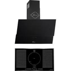 GURARI 268 BL 9 Prime Dunstabzugshaube 90cm + Induktions-Kochfeld KCT 97 FI La Perl