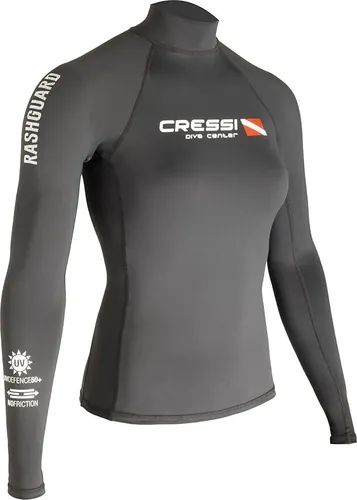 Cressi Damen Rash Guard Protective Langarm Schwarz Rash Guard für SUP und Wasser