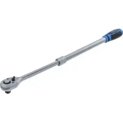 BGS technic Umschaltknarre, ausziehbar | extra lang | Abtrieb - Sonstige Handwerkzeuge mit teleskopierbarem Hebelarm für hohe Drehmomente und rutschfestem 2-Komponentengriff für sicheres Arbeiten.
