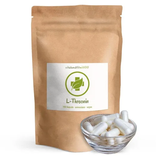 L-Threonin - 180 hochdosierte Kapseln - Fermentationsgewinnung