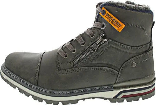 Dockers by Gerli Winterboots grau 42 - Wanderschuhe in Größe 42, mit warmem Futter und rutschfester Sohle für optimalen Komfort und Halt bei winterlichen Bedingungen.