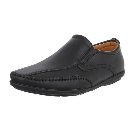 Coolwalk Eleganter Slip-On Herrenschuh für Komfort und Stil Slipper (90112426) Flach Slipper in Schwarz