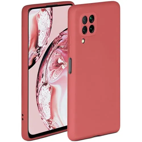 ONEFLOW Soft Case für Huawei P40 Lite Hülle aus Silikon mit Kameraschutz, Silikonhülle mit erhöhtem Schutz fürs Display, Backcover Schutzhülle, weiche Handyhülle, Rot