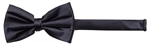 Fabio Farini - blaue Herren Fliege vorgebunden & verstellbar, klassische Schleife in unifarben, Querbinder für feierliche Anlässe, Nachtblau